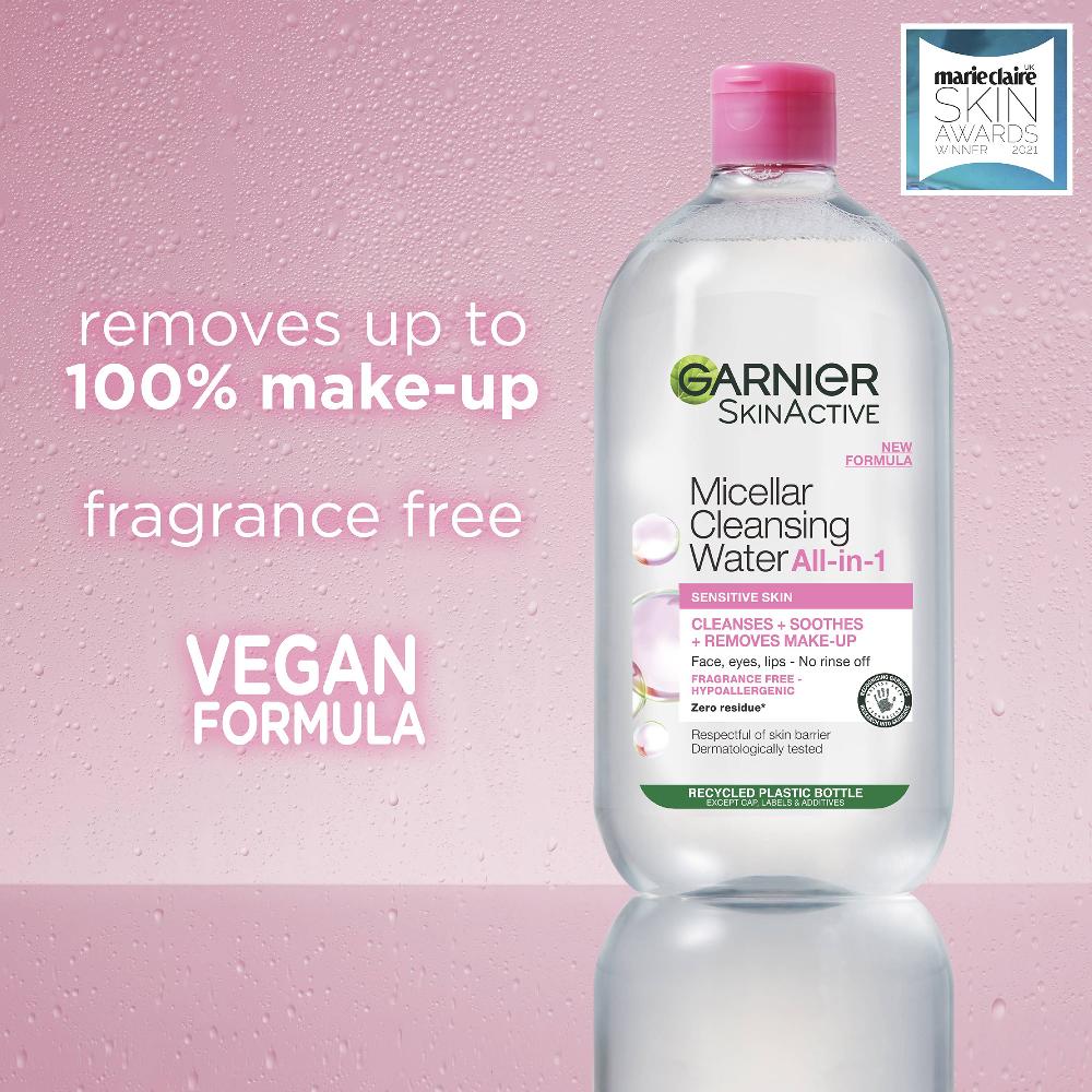 Lookfantastic Garnier Mizellenwasser Gesichtsreinigung Und Make-up-Entferner Für Empfindliche Haut 700 ml