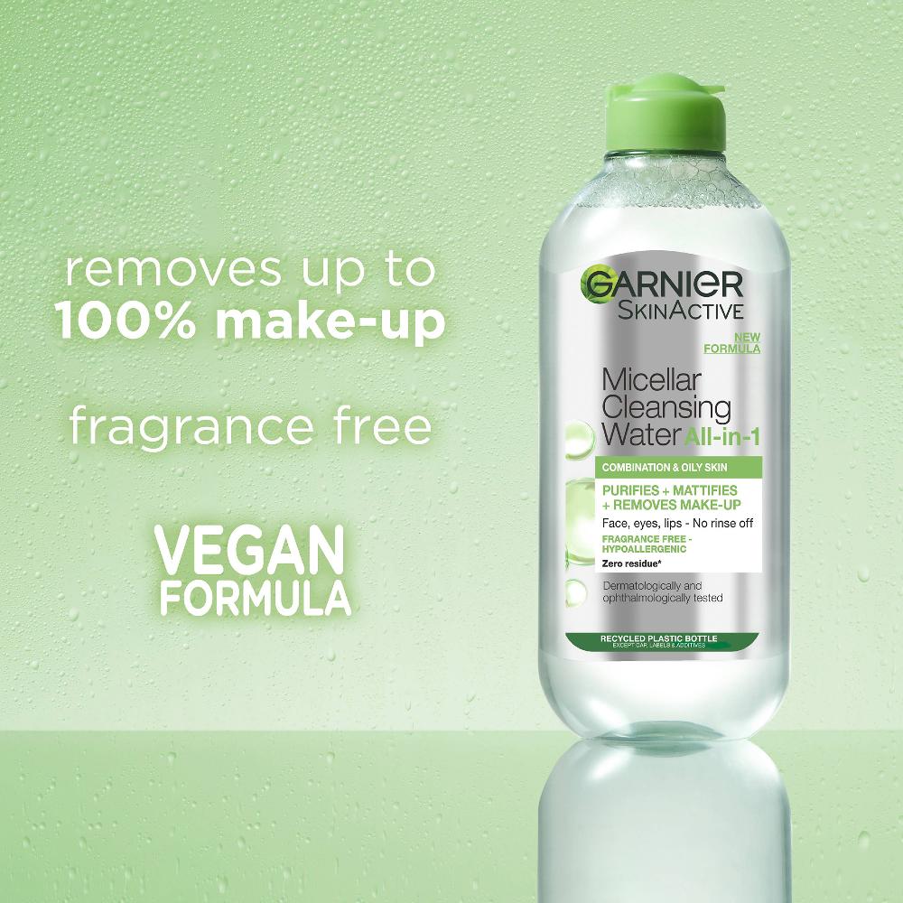 Lookfantastic Garnier Mizellenwasser Gesichtsreinigung Und Make-up-Entferner Für Mischhaut 400 ml