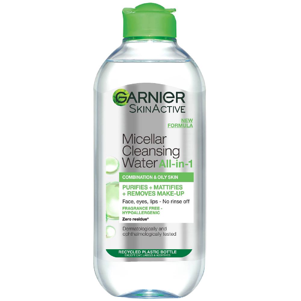lookfantastic Garnier Mizellenwasser Gesichtsreinigung und Make-up-Entferner für Mischhaut 400 ml