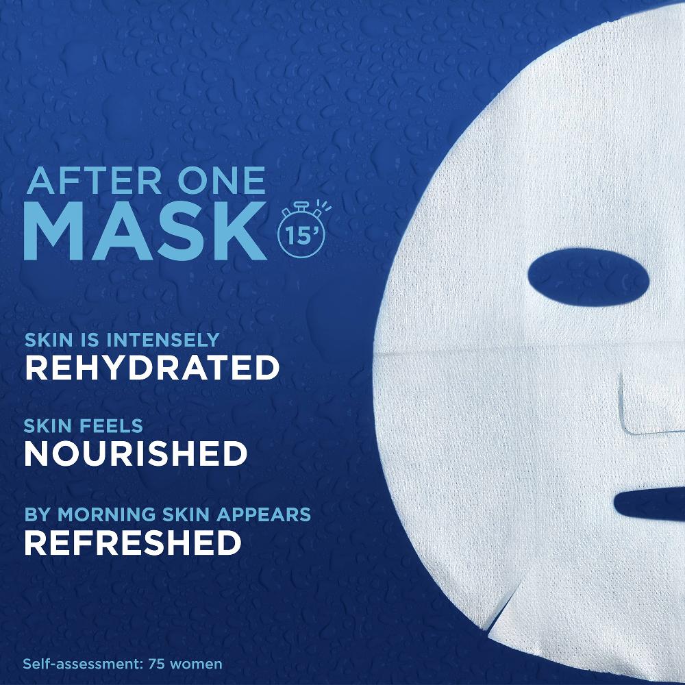 Lookfantastic Garnier Moisture Bomb Deep Sea Water & Hyaluronic Acid Tissue Mask Night 32 g