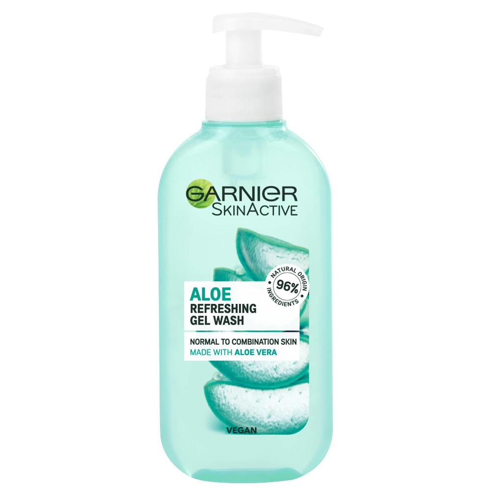 lookfantastic Garnier Natural Aloe Extract Gel-Reiniger für Normale Haut 200 ml