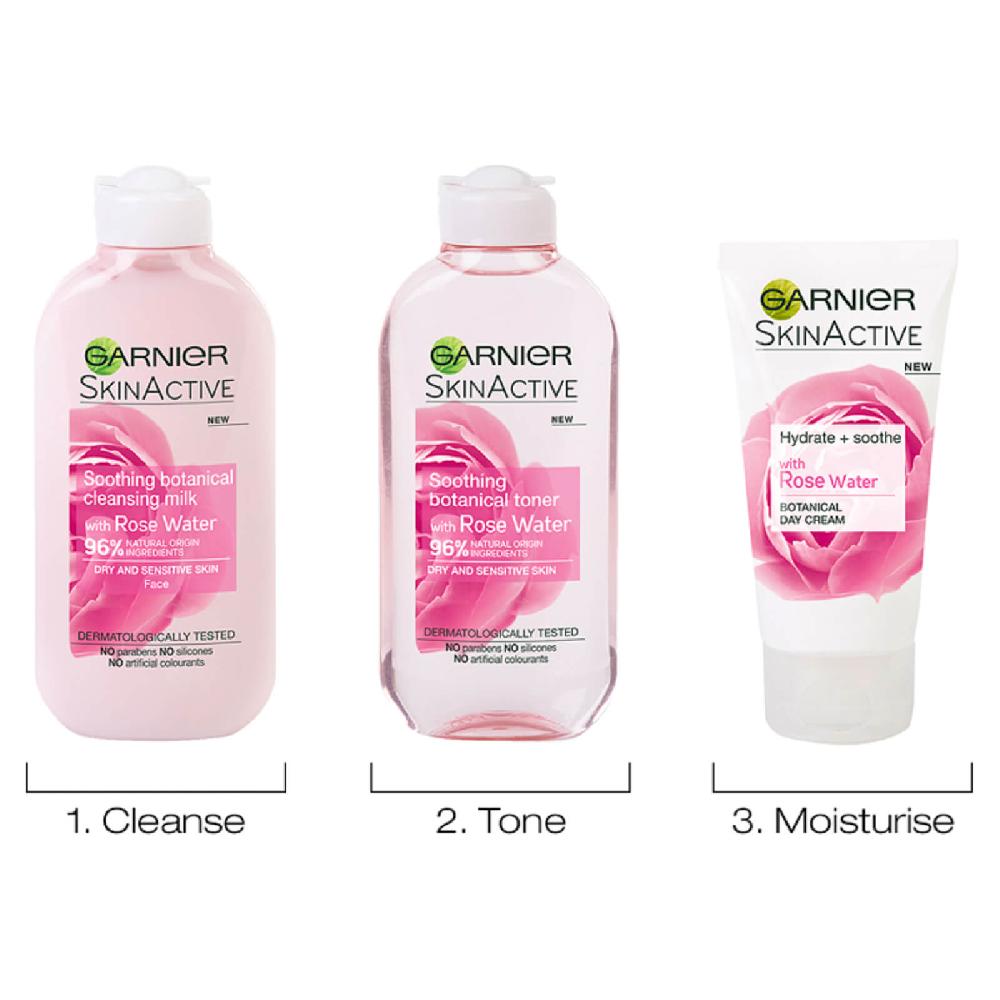 Lookfantastic Garnier Natural Rose Water Toner For Sensitive Skin 200 ml
