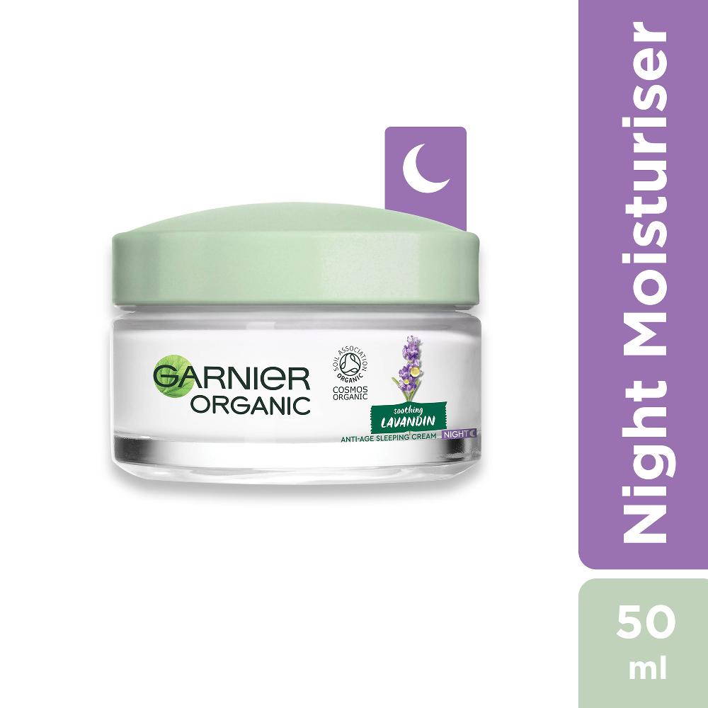 Lookfantastic Garnier Organic Lavandin Anti-Age Facial Sleeping Cream 50 ml