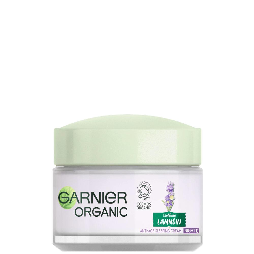 lookfantastic Garnier Organic Lavandin Anti-Age Facial Sleeping Cream 50 ml
