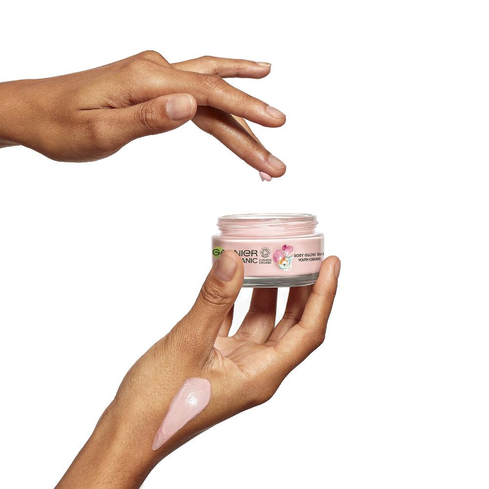 Lookfantastic Garnier Organic Rosy Glow 3-in-1 Youth Cream 50ml