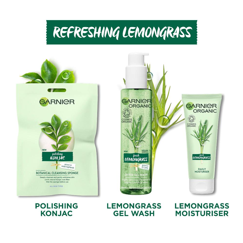 Lookfantastic Garnier Organic Zitronengrass Gel-Waschlotion 150 ml