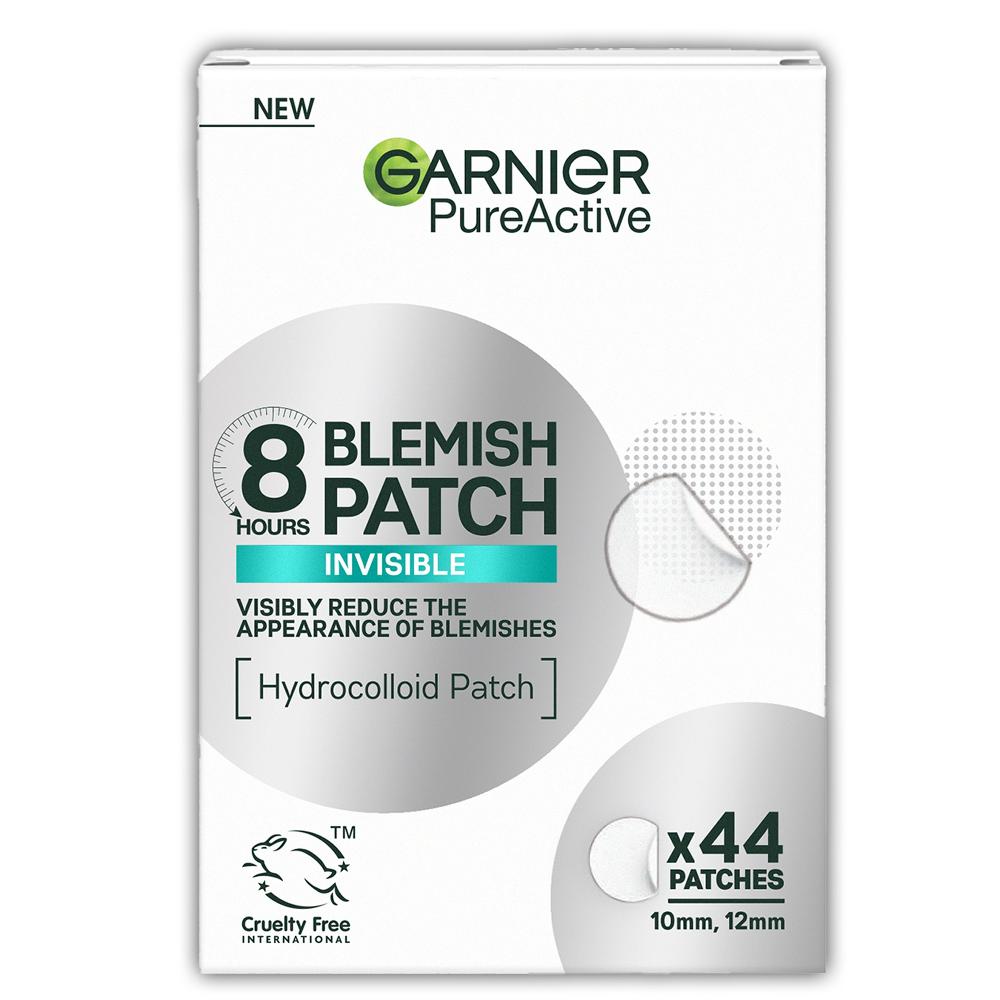 lookfantastic Garnier Pure Active 8hr Invisible Hydrocolloid Blemish Patch Cruelty Free & Vegan - 44 patches