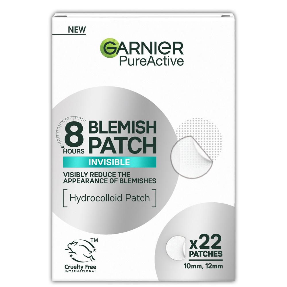 lookfantastic Garnier Pure Active 8hr Invisible Hydrocolloid Blemish Patch Cruelty Free & Vegan - 22 patches