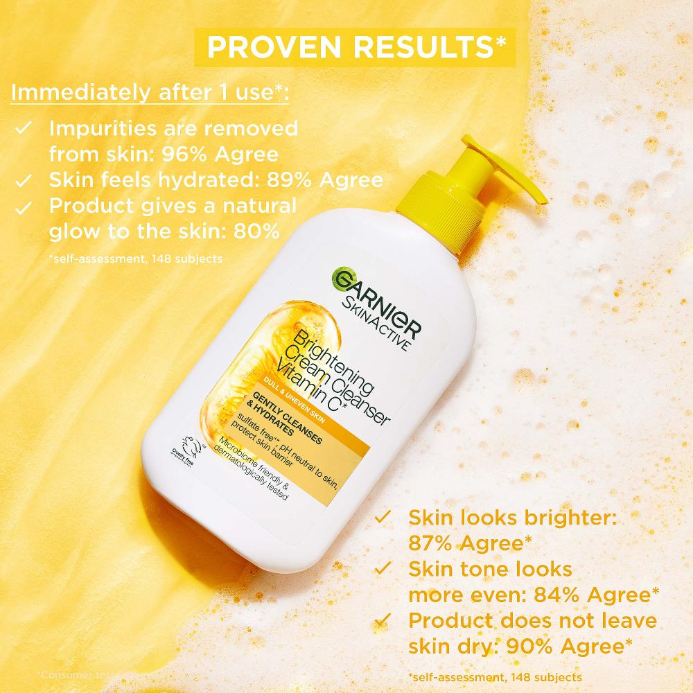 Lookfantastic Garnier Skin Active Vitamin C Aufhellende Creme-Gesichtsreinigung 250 ml