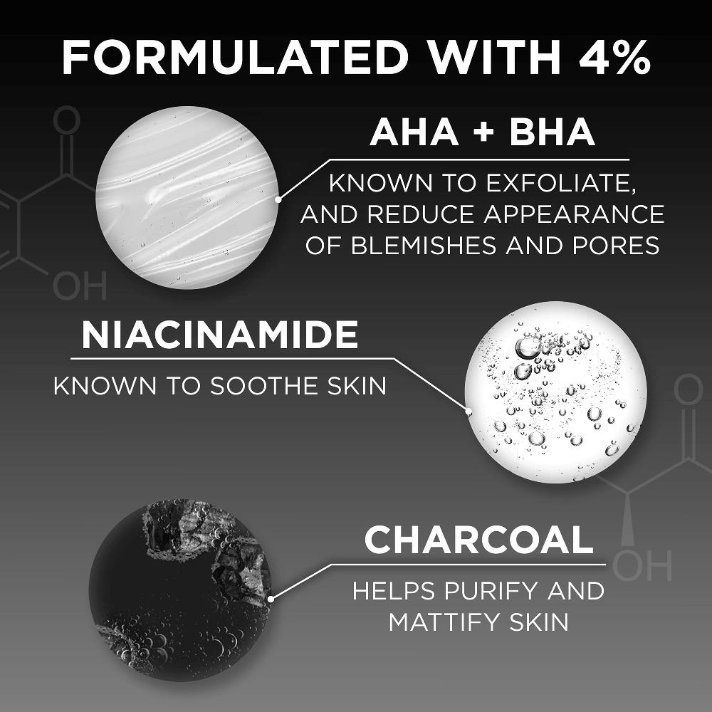 Lookfantastic Garnier Skinactive 4 % AHA BHA Und Nicotinamid-Kohle-Serum Erneuert Und Glättet Die Hautstruktur 30 ml
