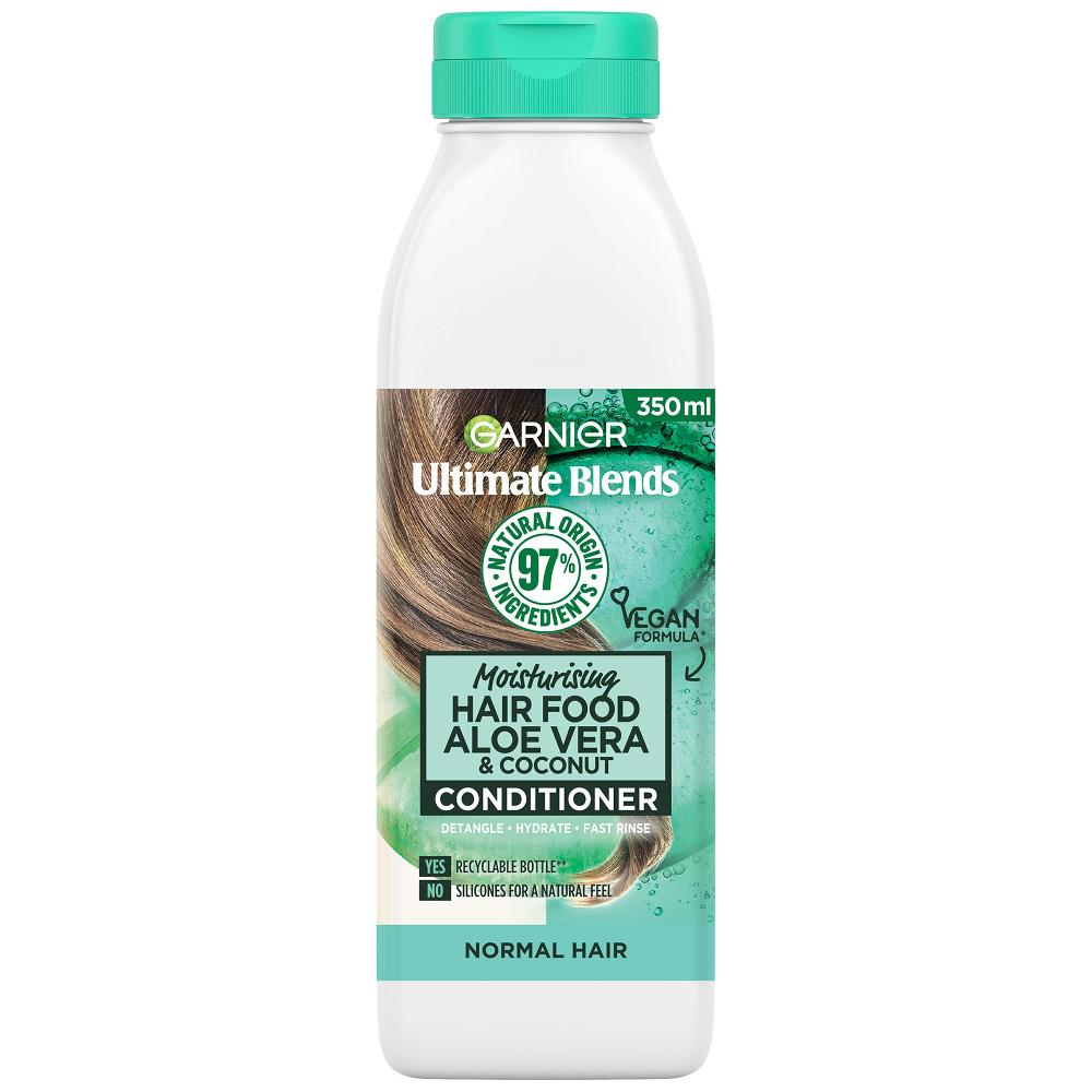 lookfantastic Garnier Ultimate Blends Feuchtigkeitsspendende Haarspülung Aloe Vera-Spülung für Normales Haar 350 ml