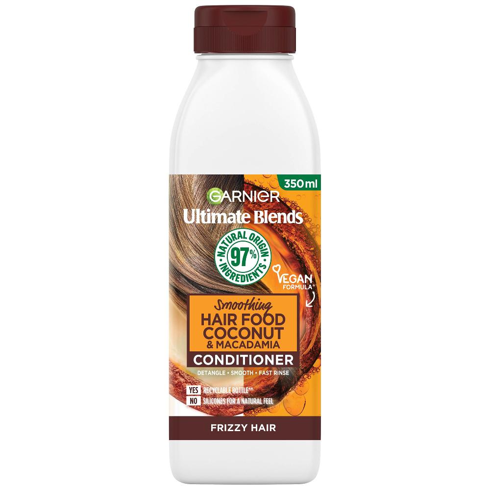lookfantastic Garnier Ultimate Blends Glättung Haar Nahrung Kokosnuss-Spülung für Krauses Haar 350 ml