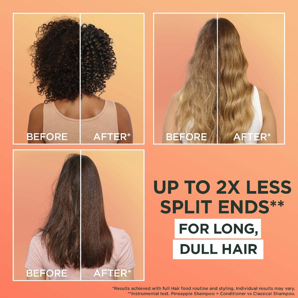 Lookfantastic Garnier Ultimate Blends Glowing Lengths Ananas Und Amla Hair Food 3-in-1-Haarmaskenbehandlung 400 ml