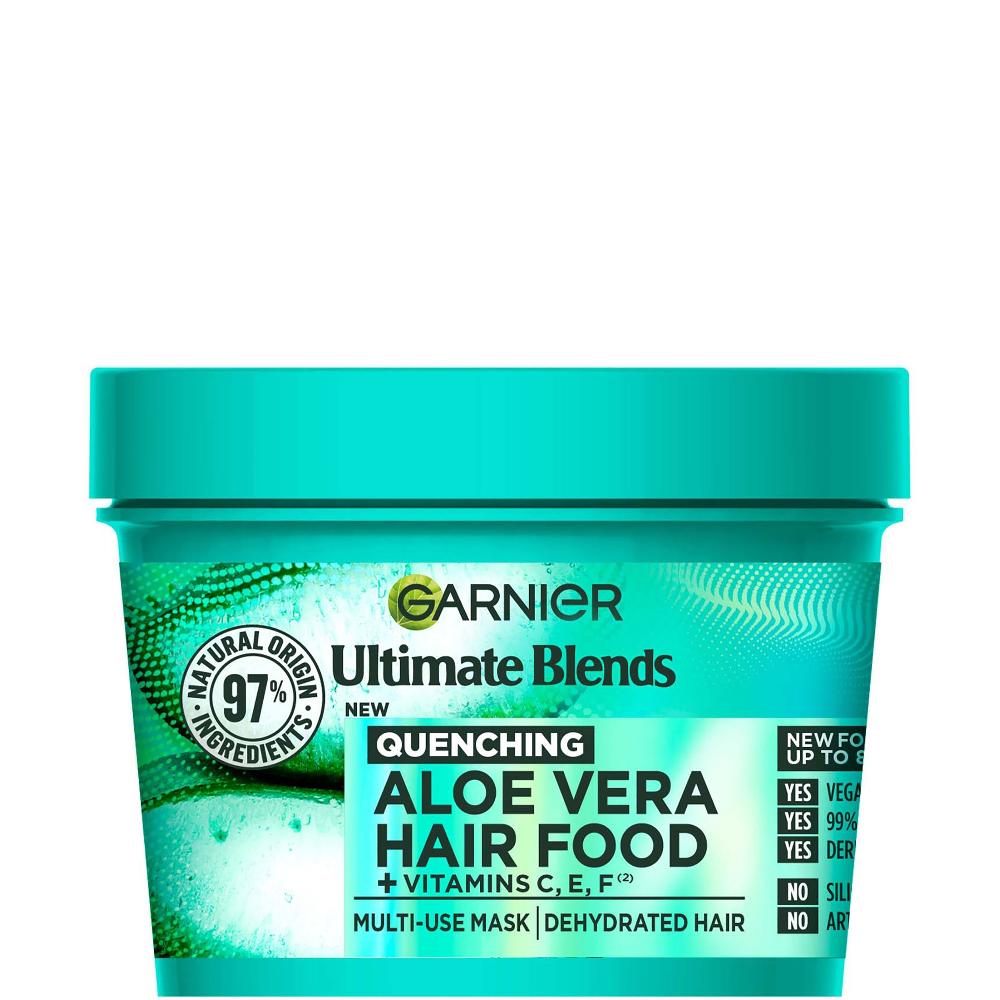 lookfantastic Garnier Ultimate Blends Hair Food Aloe Vera 3-in-1 Maskenbehandlung normales Haar 390 ml