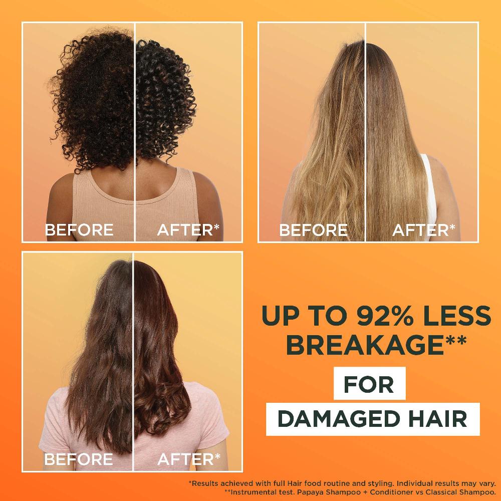 Lookfantastic Garnier Ultimate Blends Hair Food Papaya 3-in-1-Behandlung Mit Einer Maske Für Geschädigtes Haar 390 ml