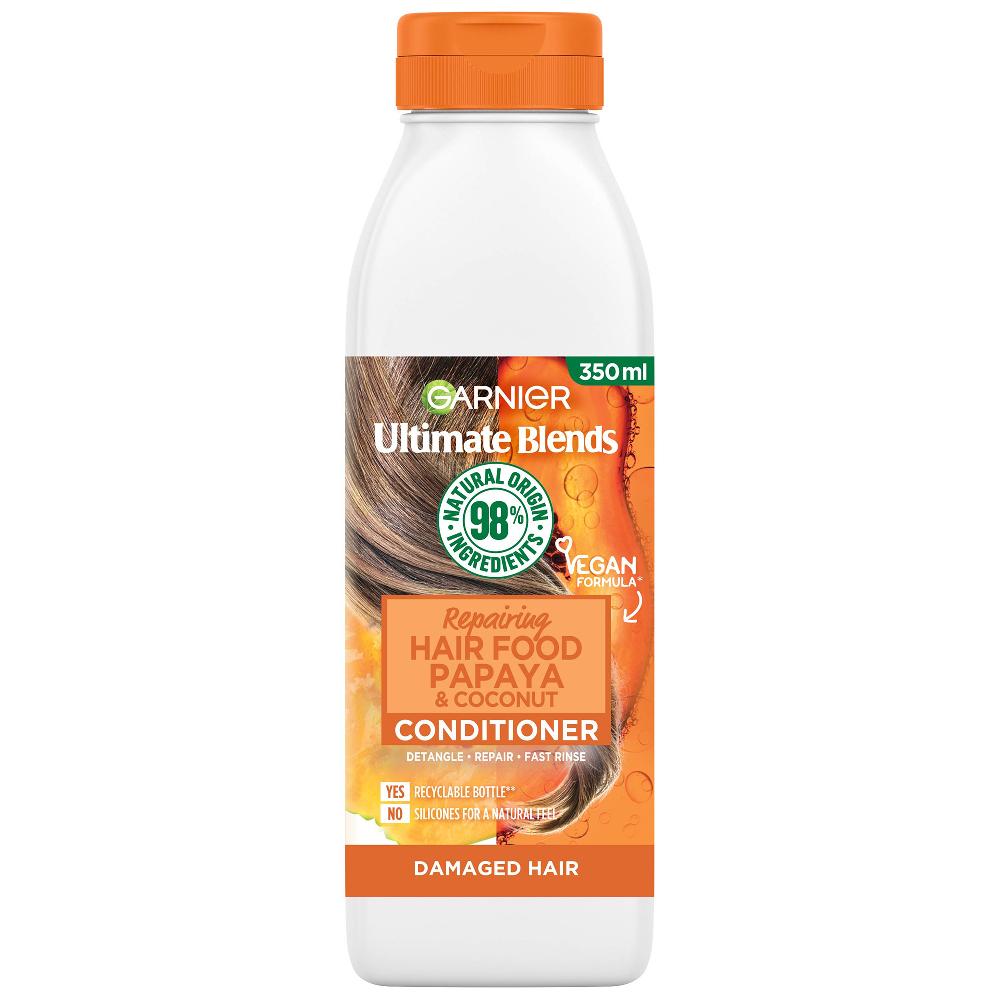 lookfantastic Garnier Ultimate Blends Repairing Hair Food Papaya Conditioner For Damaged Hair 350 ml