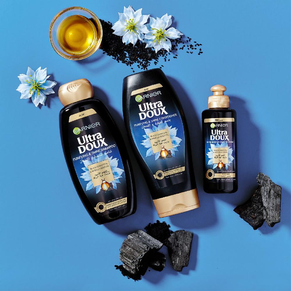 Lookfantastic Garnier Ultra Doux Black Charcoal And Nigella Seed Oil Purifying And Shine Conditioner 400ml