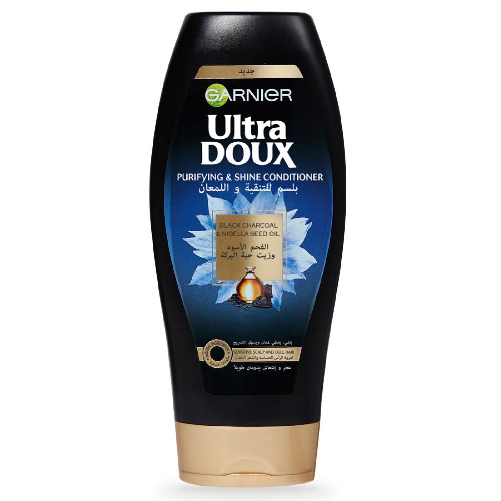 lookfantastic Garnier Ultra Doux Black Charcoal and Nigella Seed Oil Purifying and Shine Conditioner 400ml