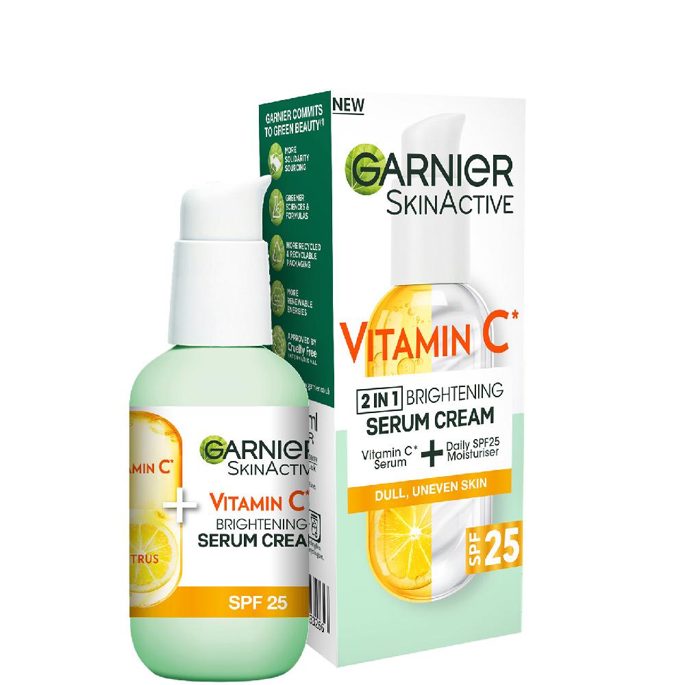 lookfantastic Garnier Vitamin C Serumcreme mit 20 % Vitamin C und LSF25 50 ml