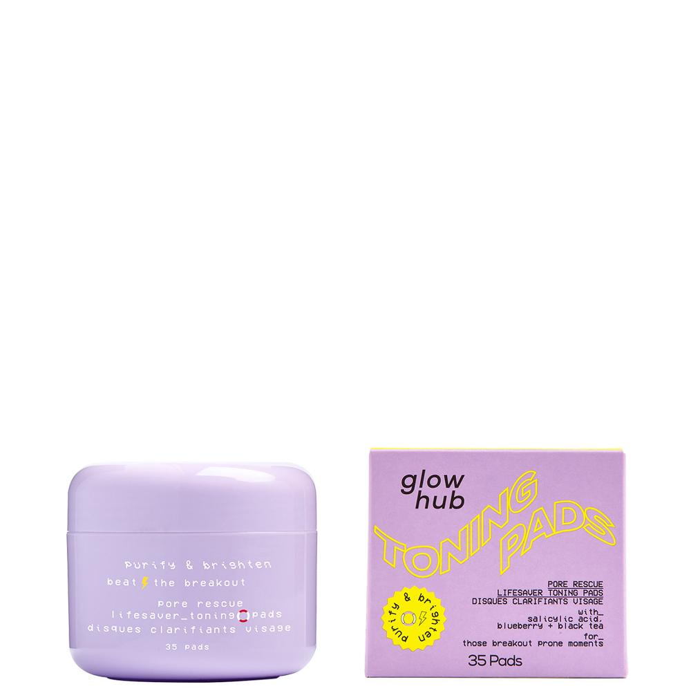 lookfantastic Glow Hub Purify & Brighten Pore Rescue Toning Pads 35pk