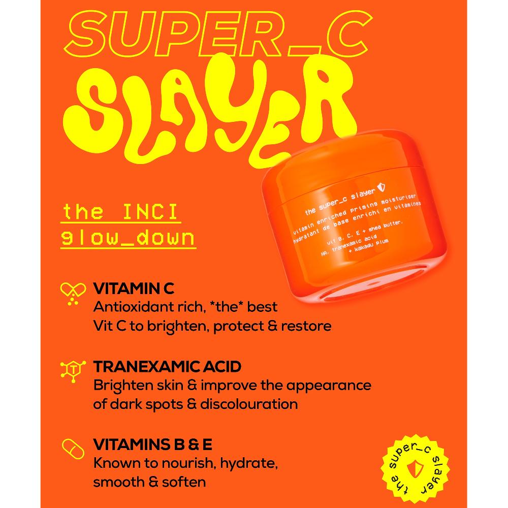 Lookfantastic Glow Hub The Super C Slayer Vitamin Enriched Priming Moisturiser 50g