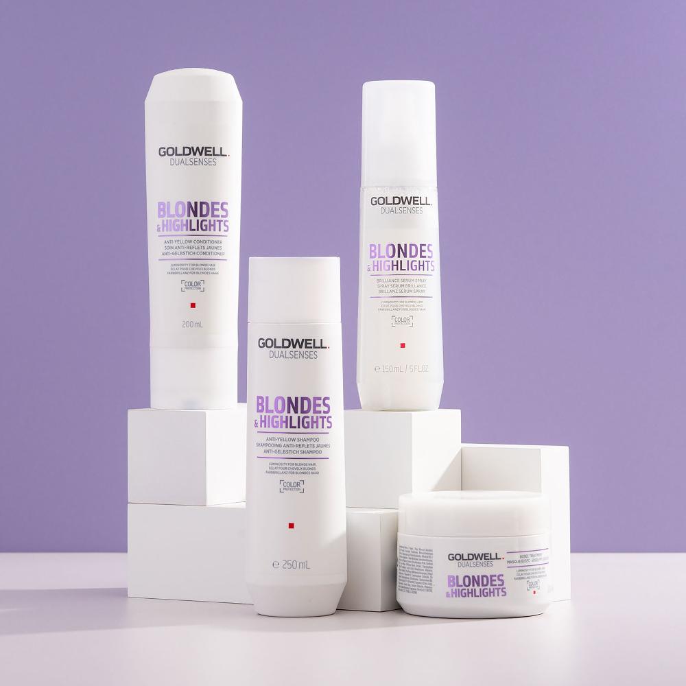 Lookfantastic Goldwell Dualsenses Blonde And Highlights Anti-Yellow 60Sec Treatment 200ml