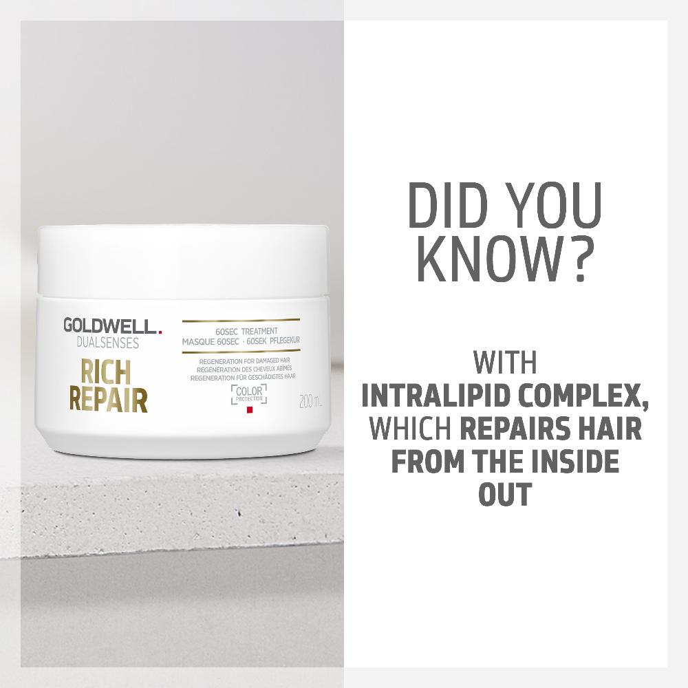 Lookfantastic Goldwell Dualsenses Rich Repair Restoring 60Sec Treatment 200ml