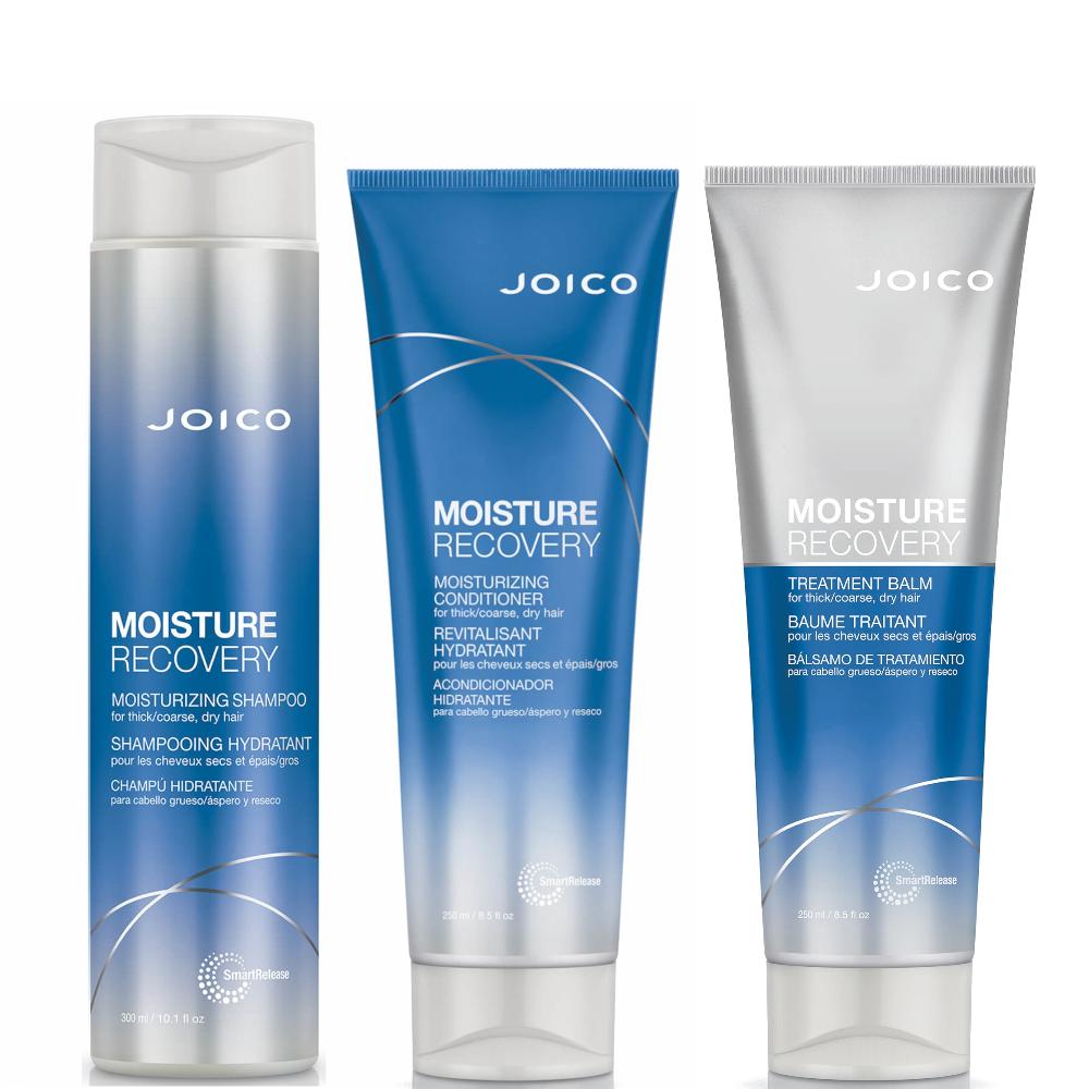 lookfantastic Joico Moisture Recovery Thick Coarse Hair Hydrating Home Care Kit