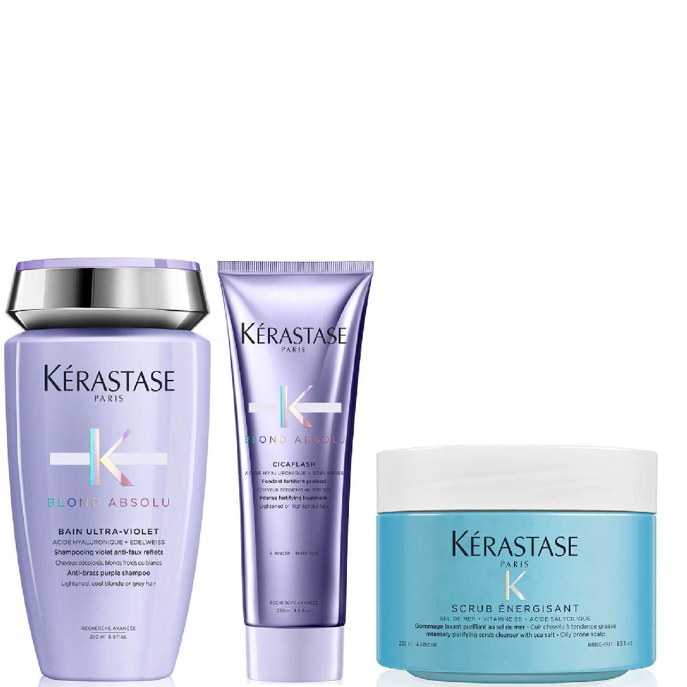 lookfantastic Kérastase Blond Absolu and Energising Scrub Trio 250ml