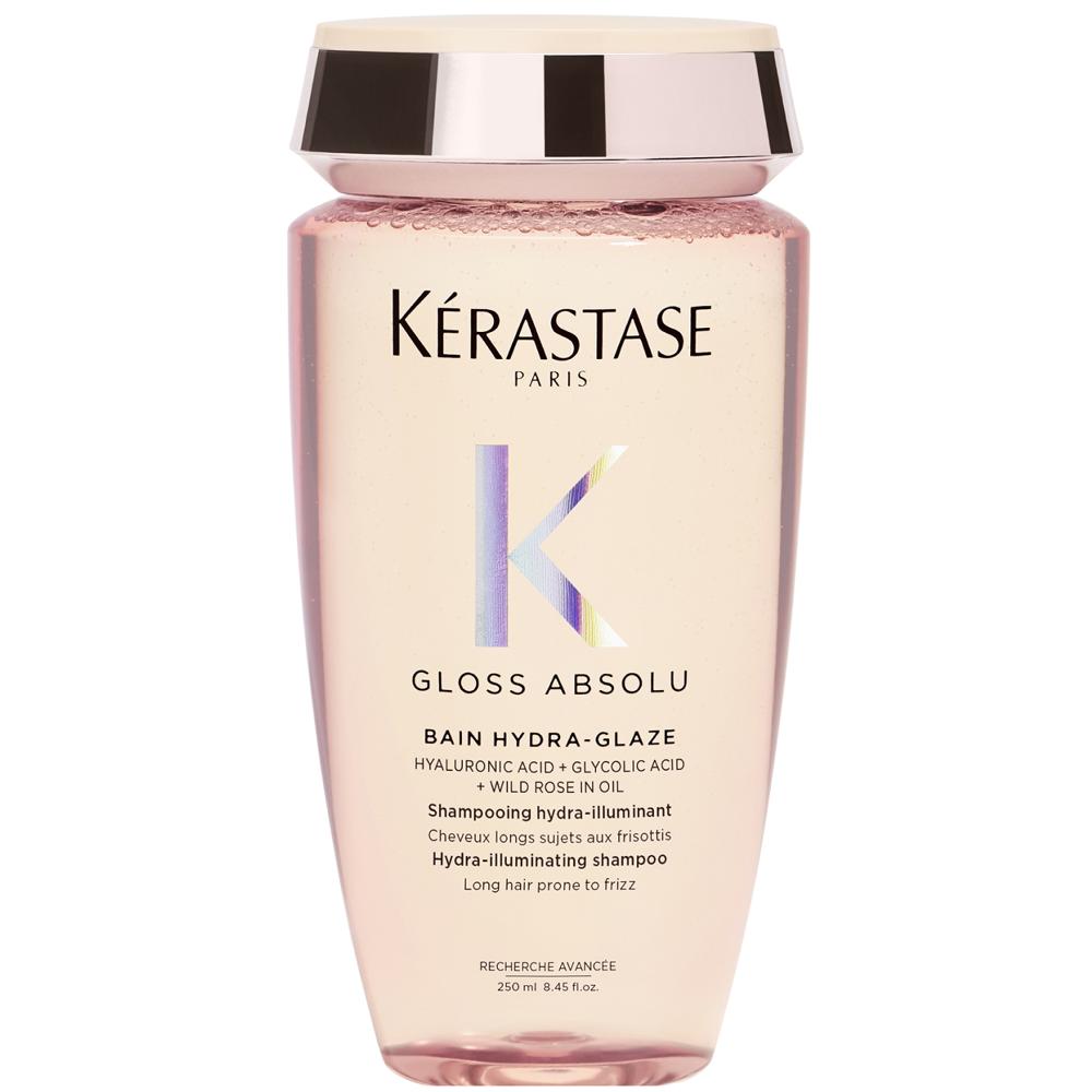 lookfantastic Kérastase Gloss Absolu Shampoo with Glycolic Acid Hyaluronic Acid and Wild Rose in Oil 250ml