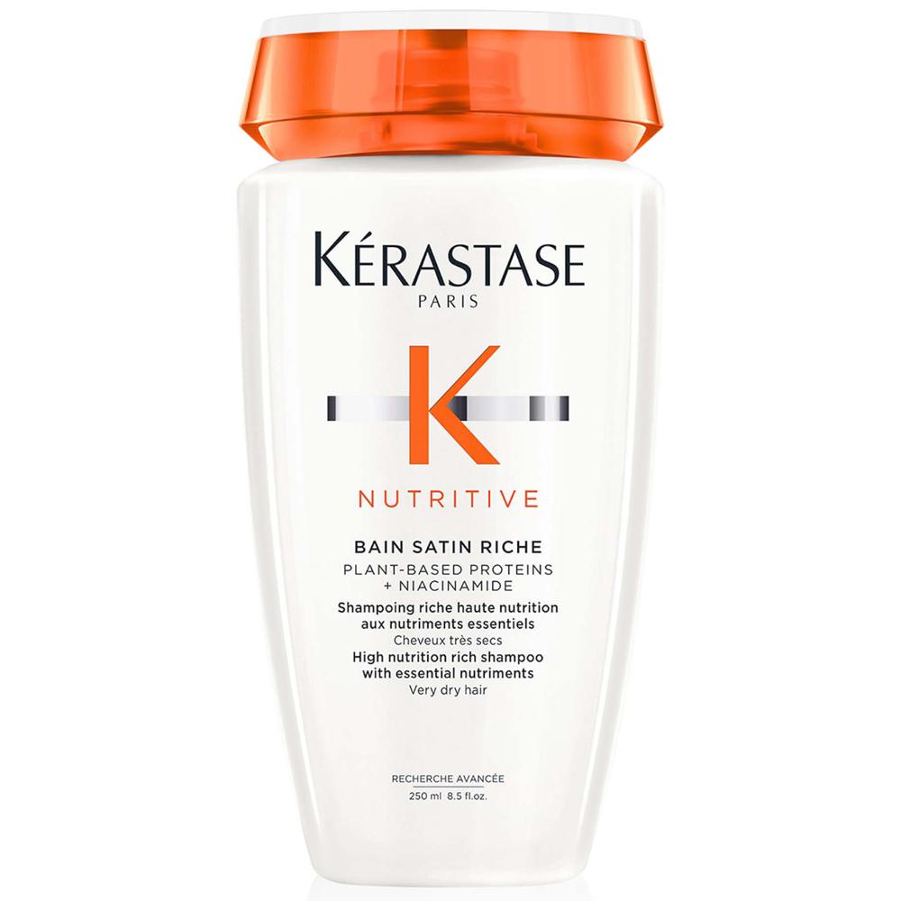 lookfantastic Kérastase Nutritive Bain Satin Riche Nährstoffreiches Reichhaltiges Shampoo für Sehr Trockenes Haar 250 ml