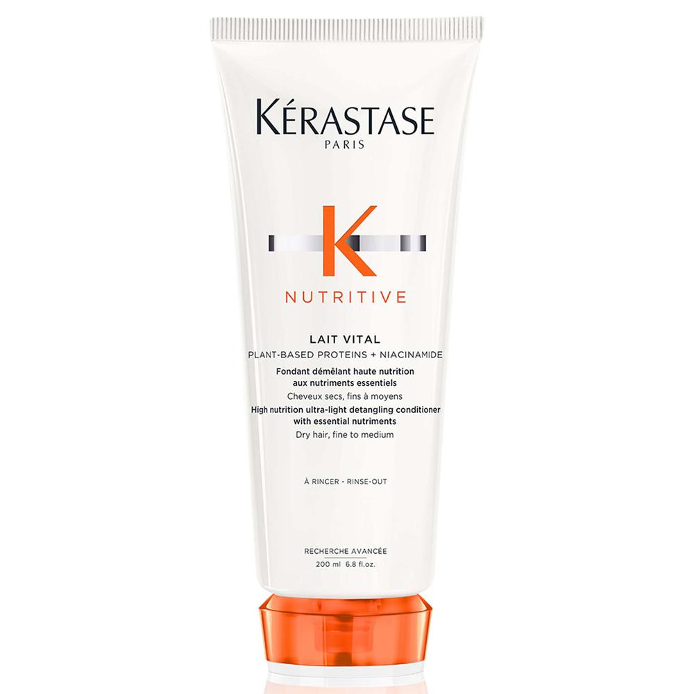 lookfantastic Kérastase Nutritive Lait Vital Nährstoffreiche Ultra-Leichte Spülung für Trockenes Feines bis Mittleres Haar 200 ml