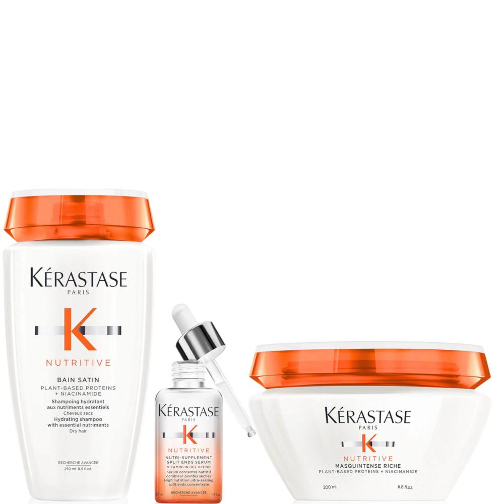 lookfantastic Kérastase Nutritive Root To Tip Hydrating Heroes Nourish and Smooth Bundle for Medium-Thick Very Dry Hair