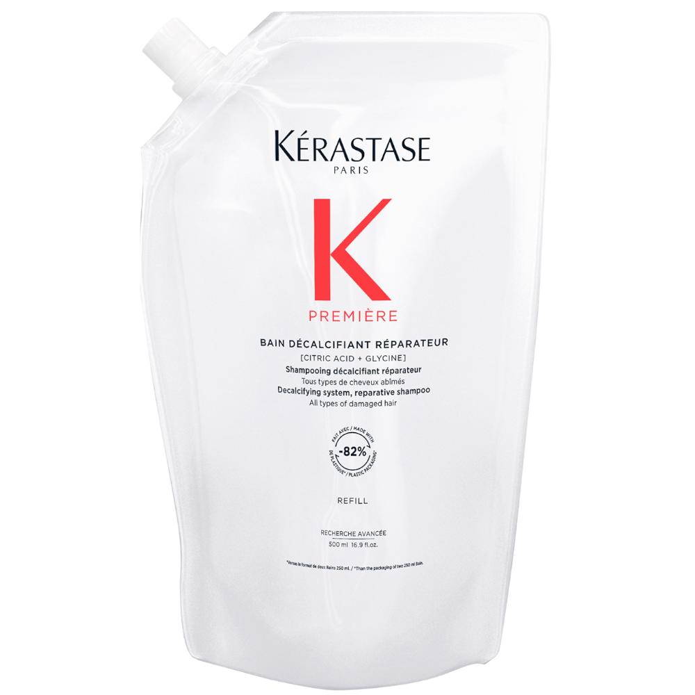 lookfantastic Kérastase Première Shampoo Decalcifying & Repairing Refill Pouch for Damaged Hair with Pure Citric Acid and Glycine 500ml