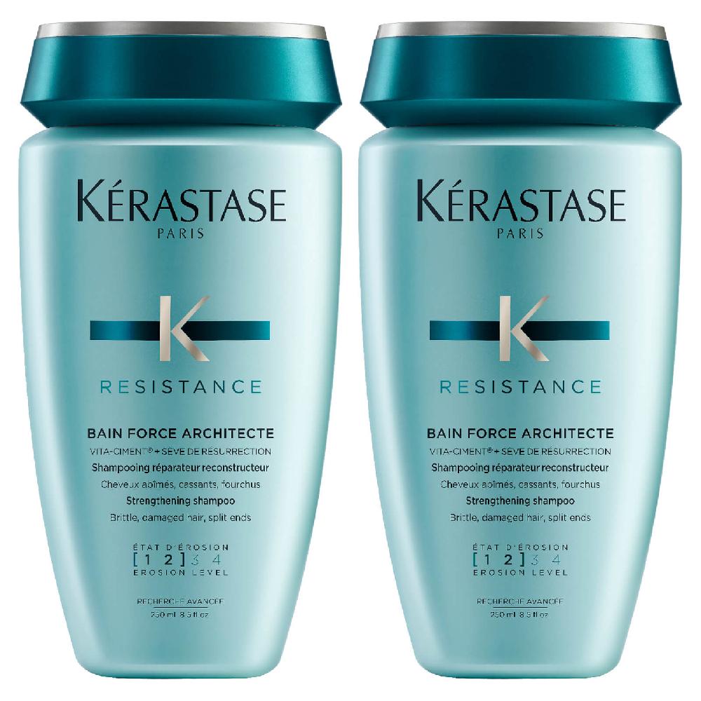 lookfantastic Kérastase Resistance Bain Force Architecte 250ml Duo
