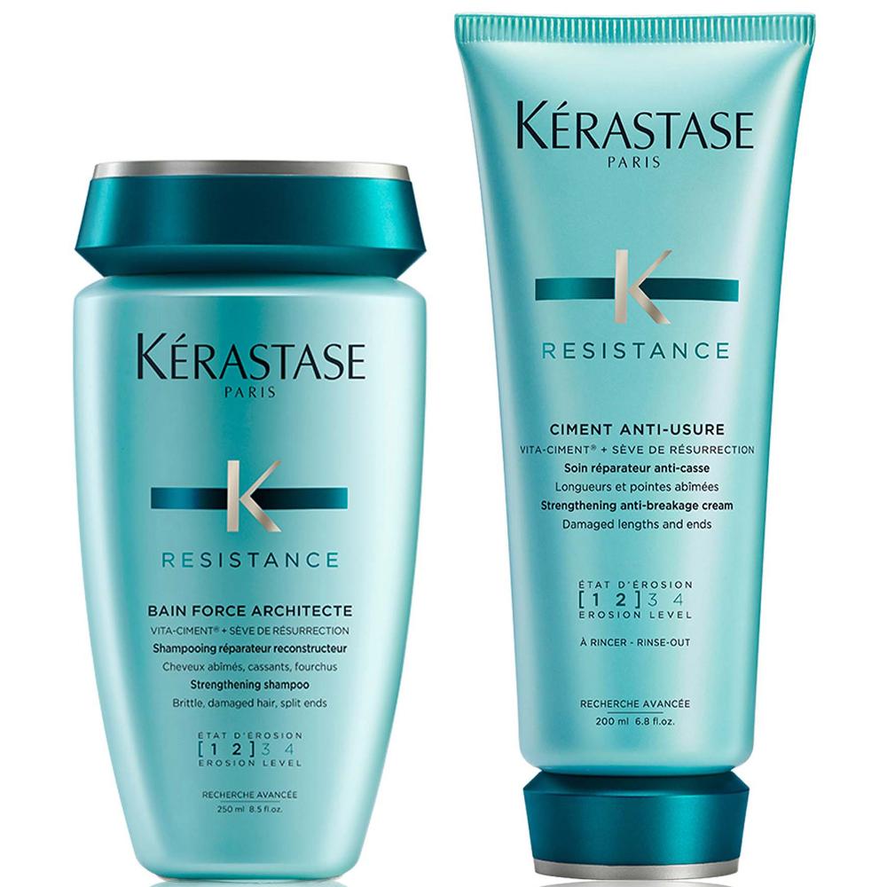lookfantastic Kérastase Resistance Strengthening Duo For Fine To Medium Hair