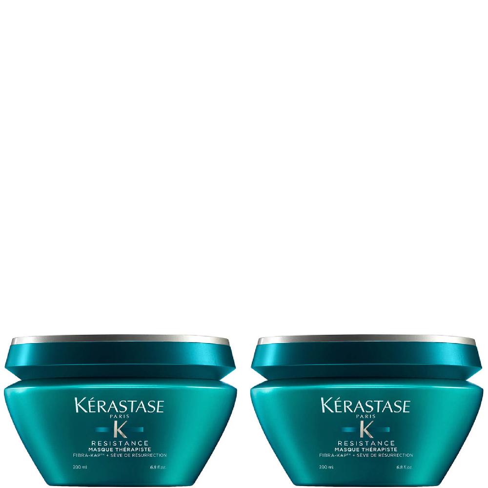 lookfantastic Kérastase Resistance Therapiste Masque 200ml Duo