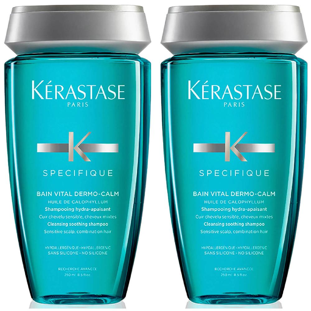 lookfantastic Kérastase Specifique Dermo-Calm Bain Vital Shampoo 250 ml Duo