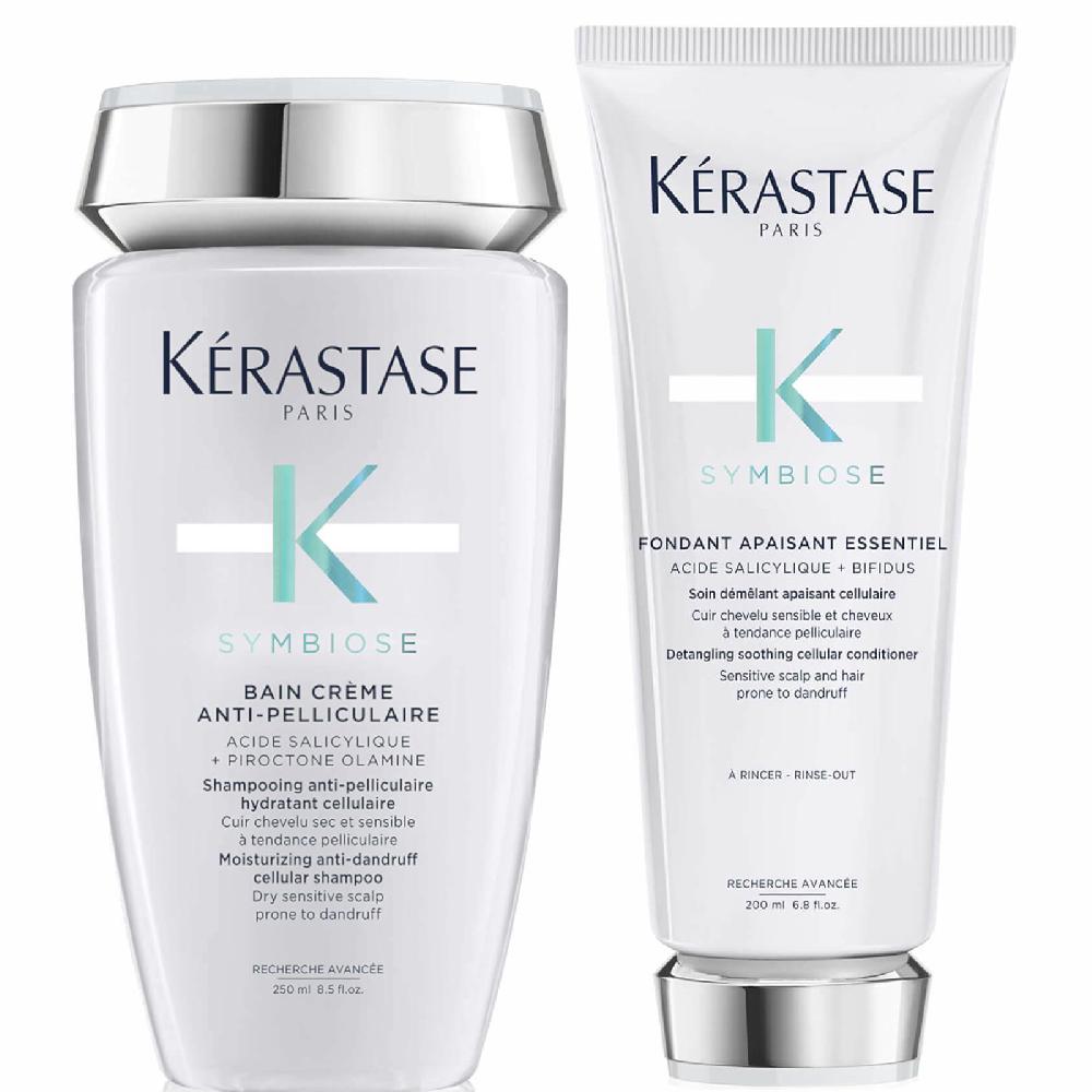 lookfantastic Kérastase Symbiose Anti-Dandruff Cleanse and Condition Duo for Dry Scalps