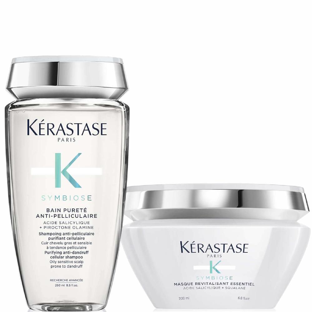 lookfantastic Kérastase Symbiose Anti-Dandruff Cleanse and Nourish Duo for Oily Scalps