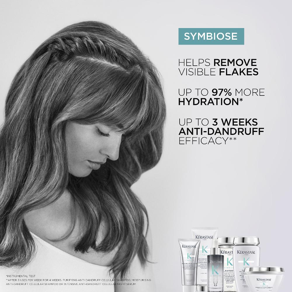 Lookfantastic Kérastase Symbiose Entwirrende Beruhigende Zellularspülung Für Empfindliche Zu Schuppen Neigende Kopfhaut 200 ml
