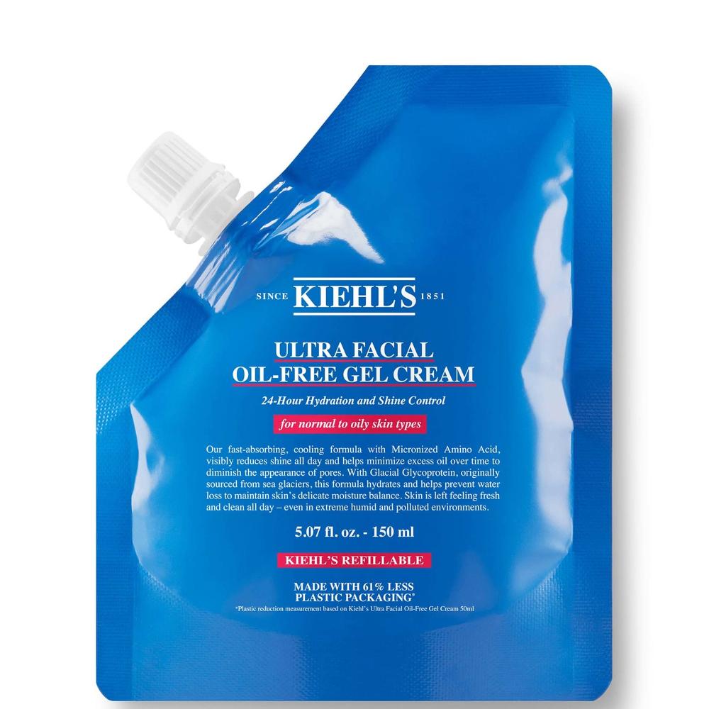 lookfantastic Kiehl's Ultra Gesichtscreme ohne Öl Nachfüllbeutel 150 ml