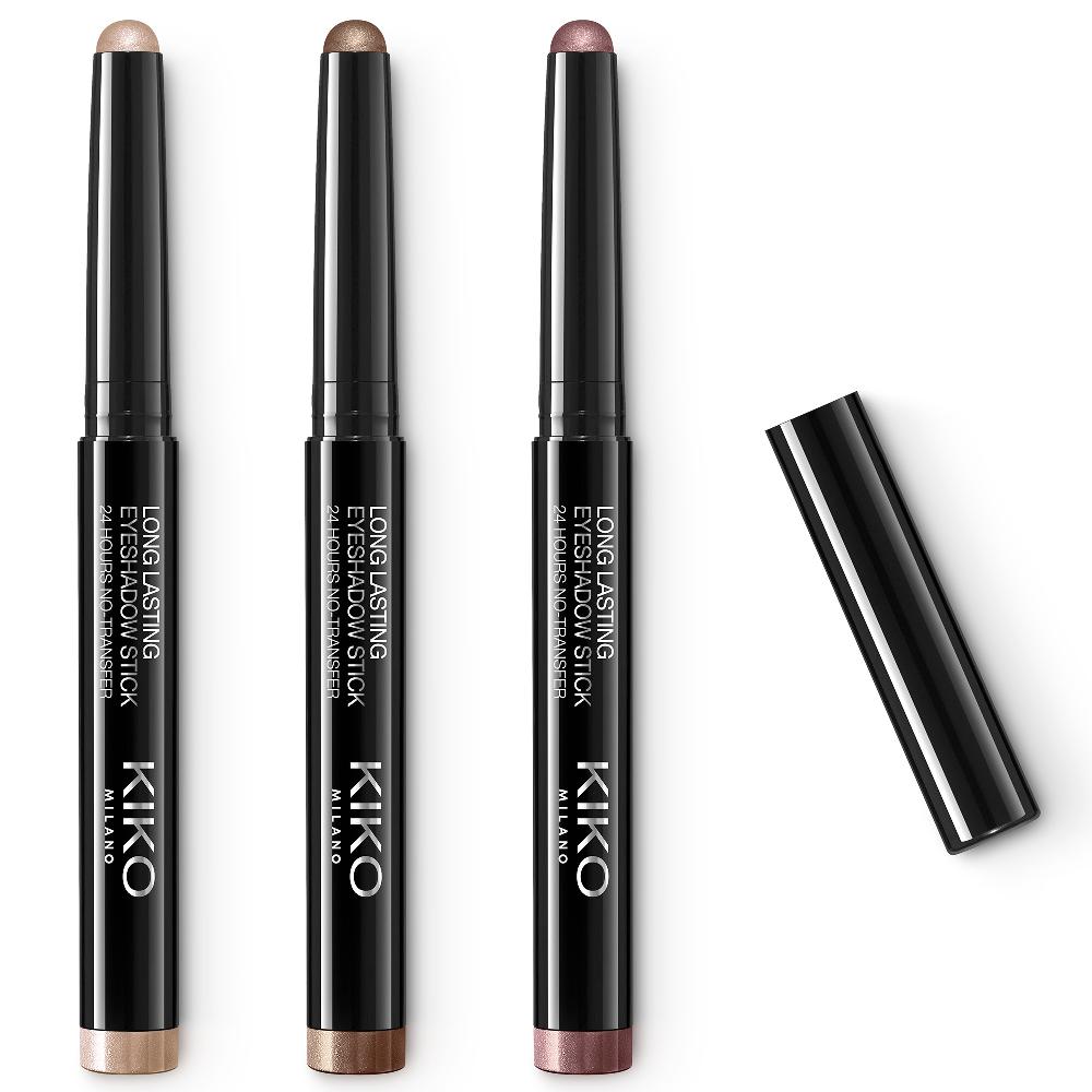 lookfantastic KIKO Milano Exclusive Long Lasting Eyeshadow Stick Trio - Warm Neutrals
