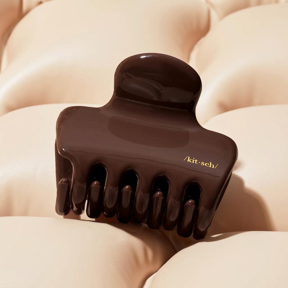 Lookfantastic Kitsch Recycled Plastic Puffy Claw Clip - Chocolate 20g