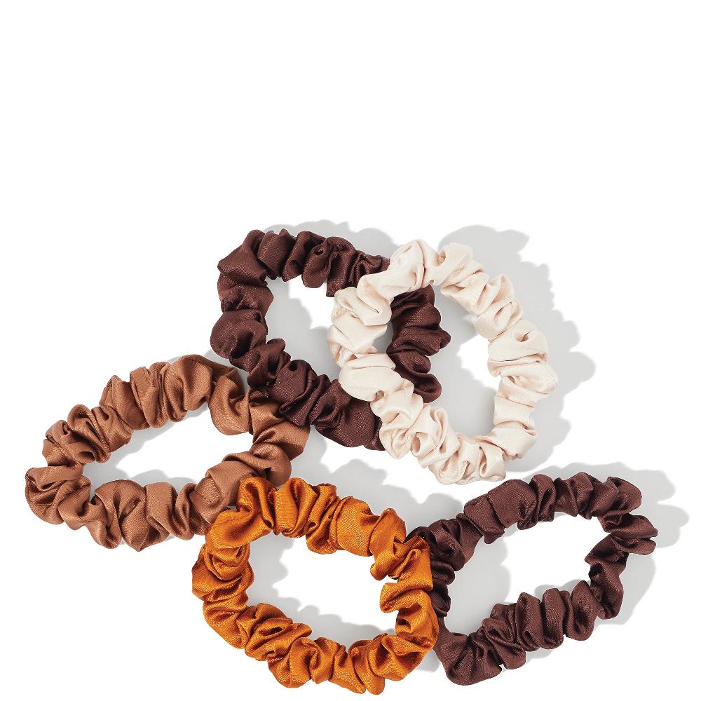 Lookfantastic Kitsch Satin Petite Scrunchies 5 Piece Set - Sedona