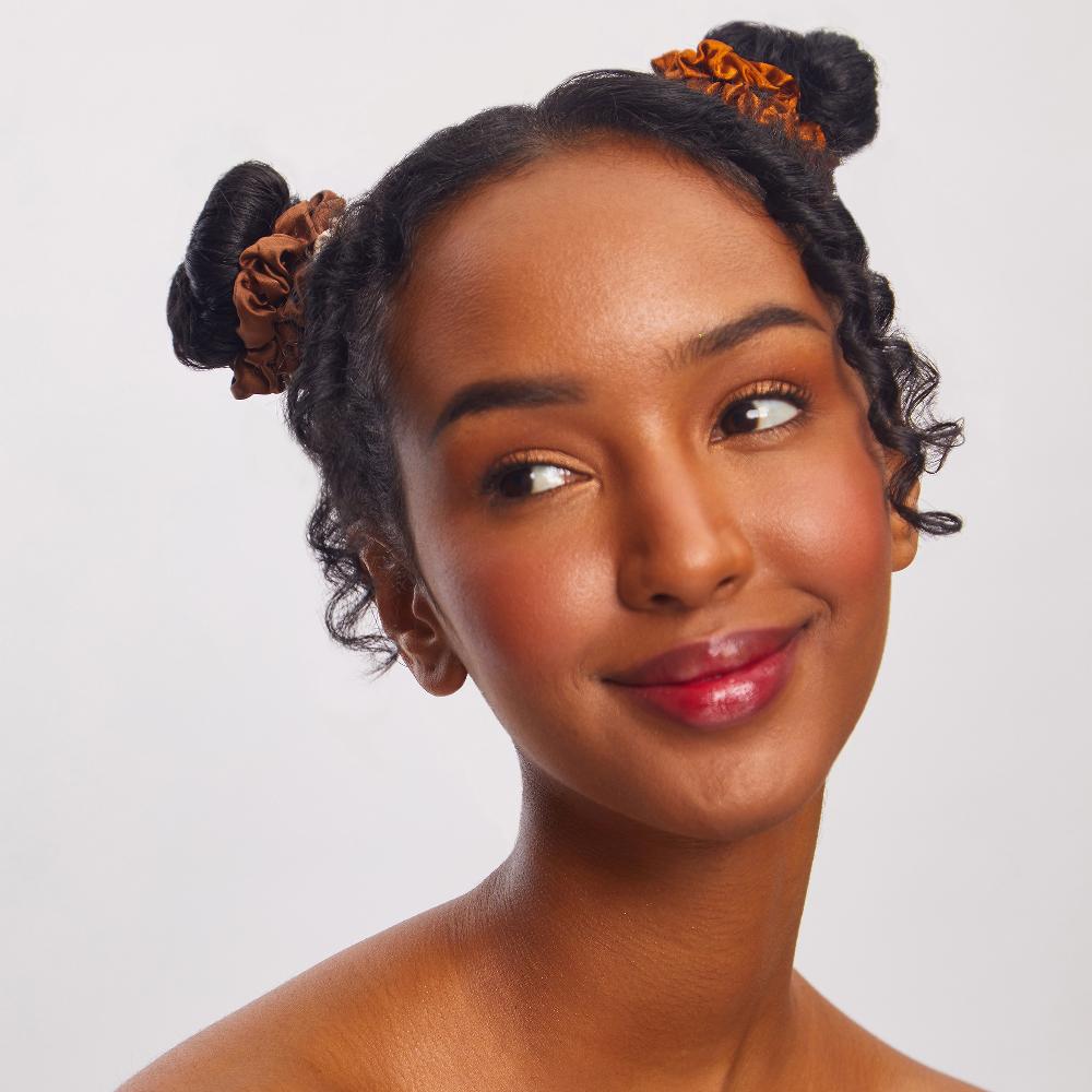 Lookfantastic Kitsch Satin Petite Scrunchies 5 Piece Set - Sedona