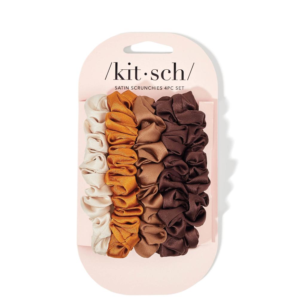 lookfantastic Kitsch Satin Petite Scrunchies 5 Piece Set - Sedona