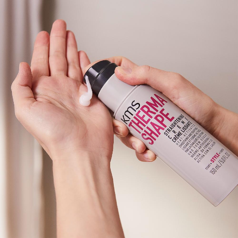 Lookfantastic KMS Thermashape Straightening Crème For Smoothing Curly Medium To Thick Coarse Hair 150ml