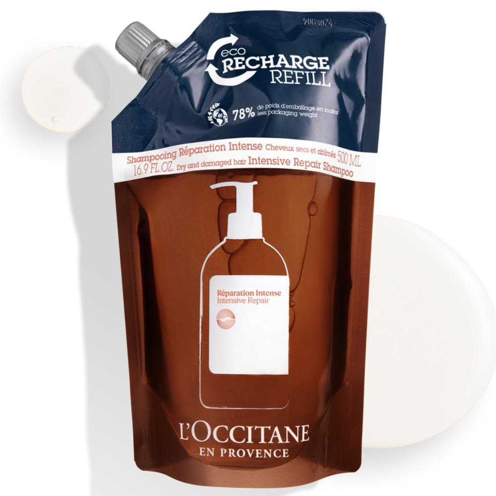 Lookfantastic L'OCCITANE Öko-Nachfüllpackung Intensiv-Repair Shampoo 500ml
