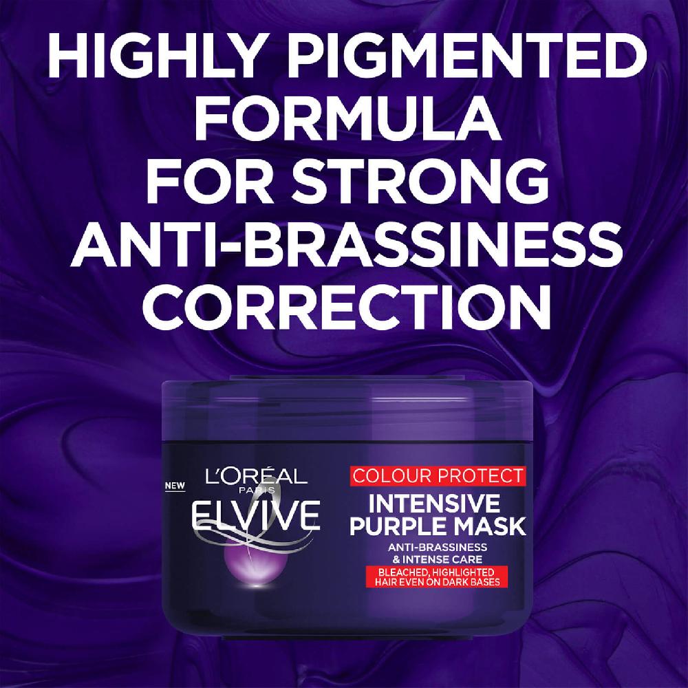 Lookfantastic L'Oréal Elvive Colour Protect Anti-Messington Lila Maske 250 ml